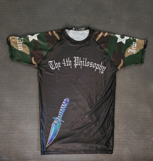 Short-sleeve RushGuard Black Camo