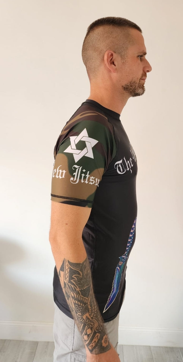 Buy Black Camo Short Sleeve Rashguard